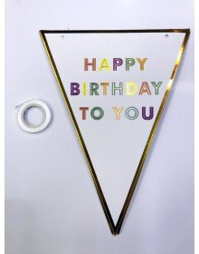 Happy Birthday To You Pennant Flag Ornament