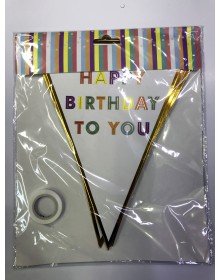 Happy Birthday To You Pennant Flag Ornament