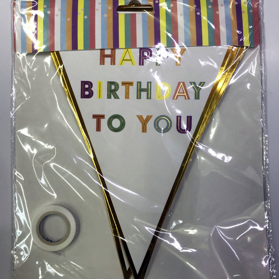 Happy Birthday To You Pennant Flag Ornament