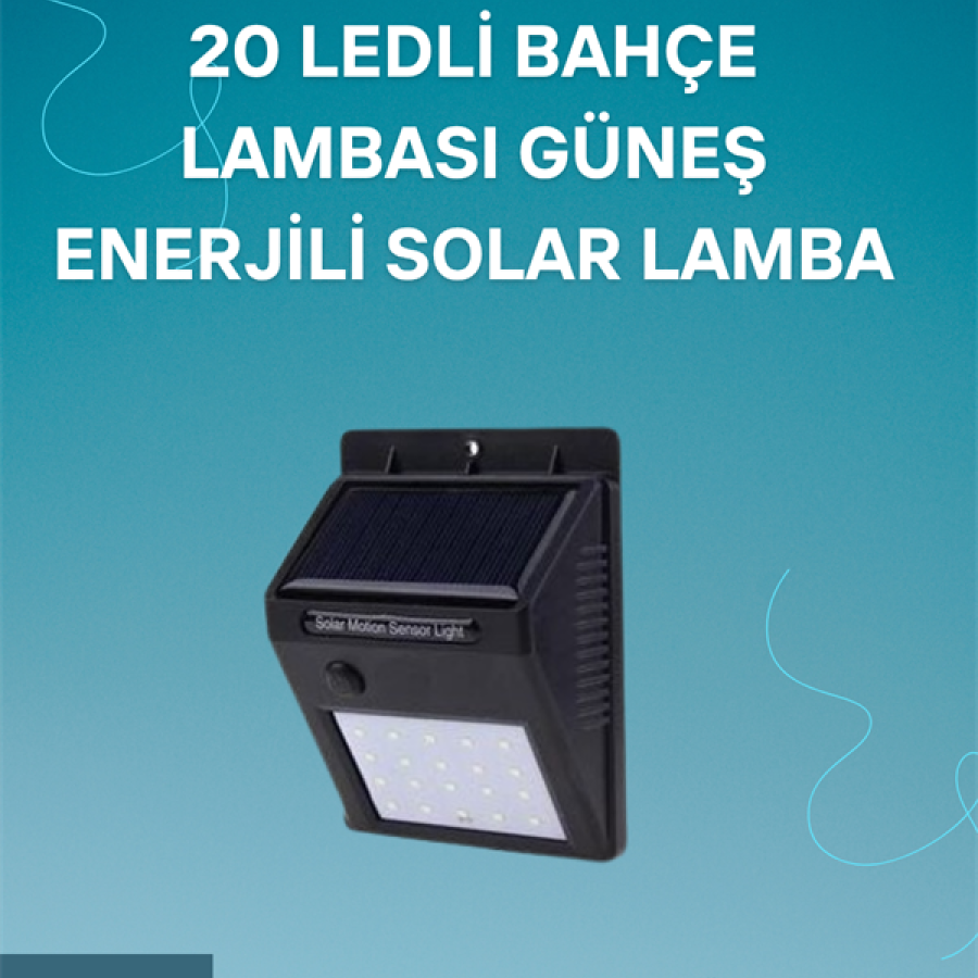 Solar Lamp with Motion Sensor | 120° Detection Angle, 3-4 Meter Distance, Water Resistant LED