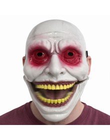 Horror Mask with Movable Jaw Mechanism Red