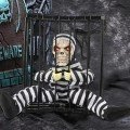 Prisoner Looking Skull Skeleton Decoration with Animated Sound Sensor 22x27 cm