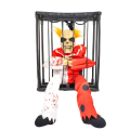Prisoner Joker Skeleton Decoration with Animated Sound Sensor 22x27 cm