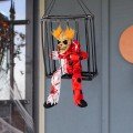 Prisoner Joker Skeleton Decoration with Animated Sound Sensor 22x27 cm