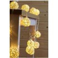 Wicker Balls Led Light 2 meters DAYLIGHT Decor Lamp