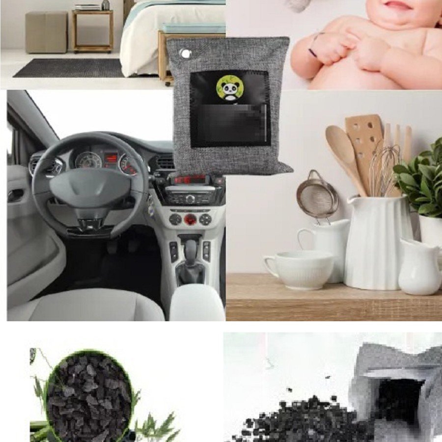 Air Purifier Bag 100g Car-Cabinet-Bathroom-Pet Odor Eliminator-Bamboo Charcoal Odor Absorber Air Purifier Bag 100g Car-Cabinet-Bathroom-Pet Odor Eliminator-Bamboo Charcoal Odor Absorber