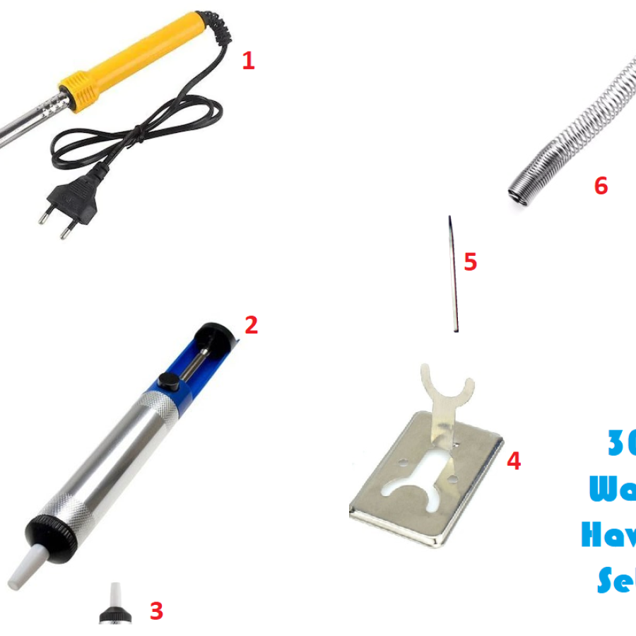 Soldering Iron Solder Set 30 W - 6 Piece Solder Set