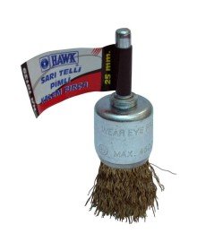 Hawk 10143 12 mm Yellow Wire Pin Pen Brush