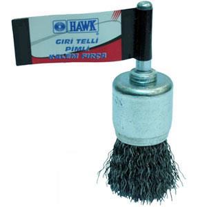 Hawk 11141 17 mm Gray Wire Pin Pen Brush