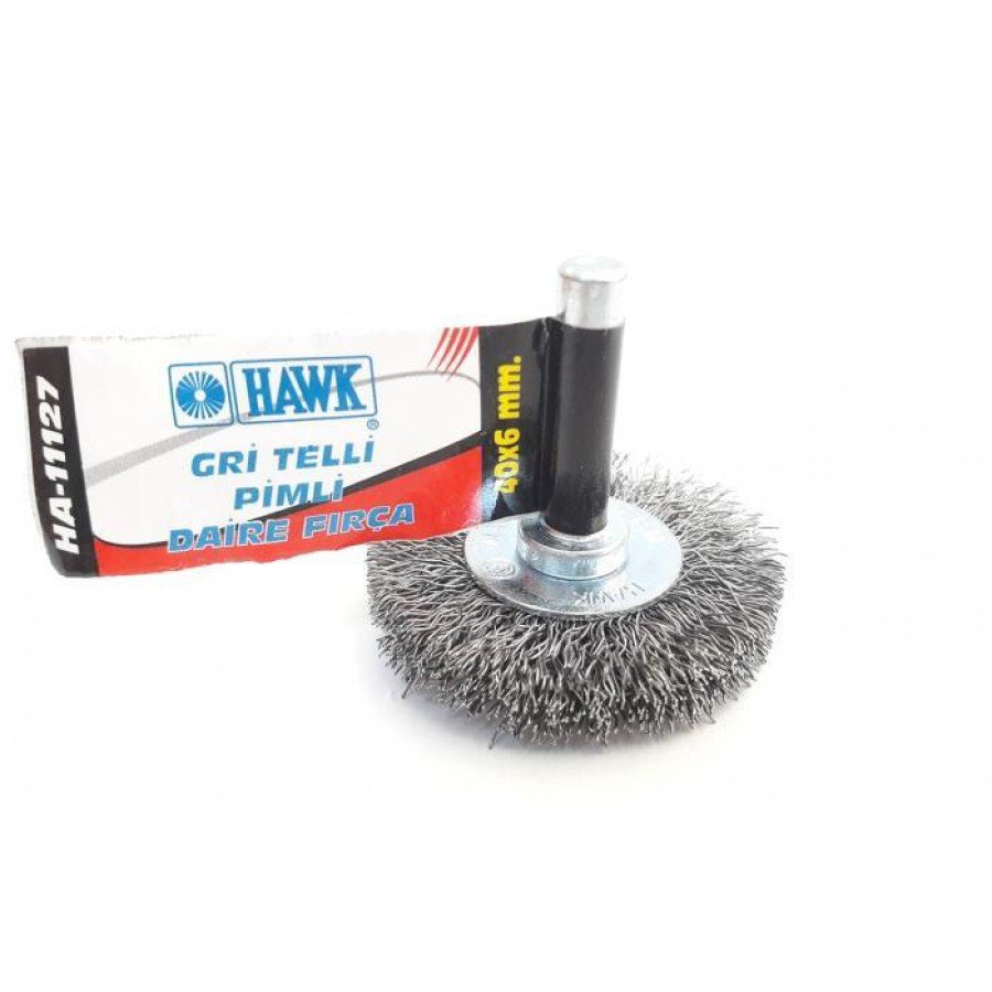 Hawk HA11127 Gray Wire Circle Brush with Pin 40x6 mm