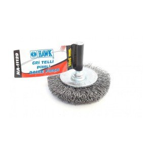 Hawk HA11129 Gray Wire Circle Brush with Pin 50x6 mm Hawk HA11129 Gray Wire Circle Brush with Pin 50x6 mm