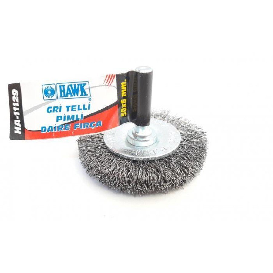 Hawk HA11129 Gray Wire Circle Brush with Pin 50x6 mm