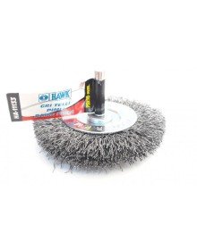 Hawk HA11133 Gray Wire Circle Brush with Pin 75x10 mm