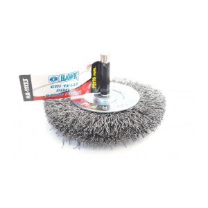 Hawk HA11133 Gray Wire Circle Brush with Pin 75x10 mm Hawk HA11133 Gray Wire Circle Brush with Pin 75x10 mm