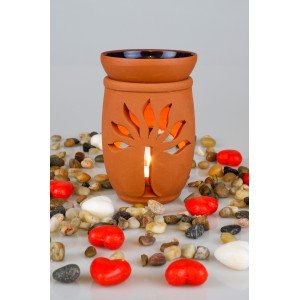 Tree of Life Handmade Pottery Censer Incense Burner
