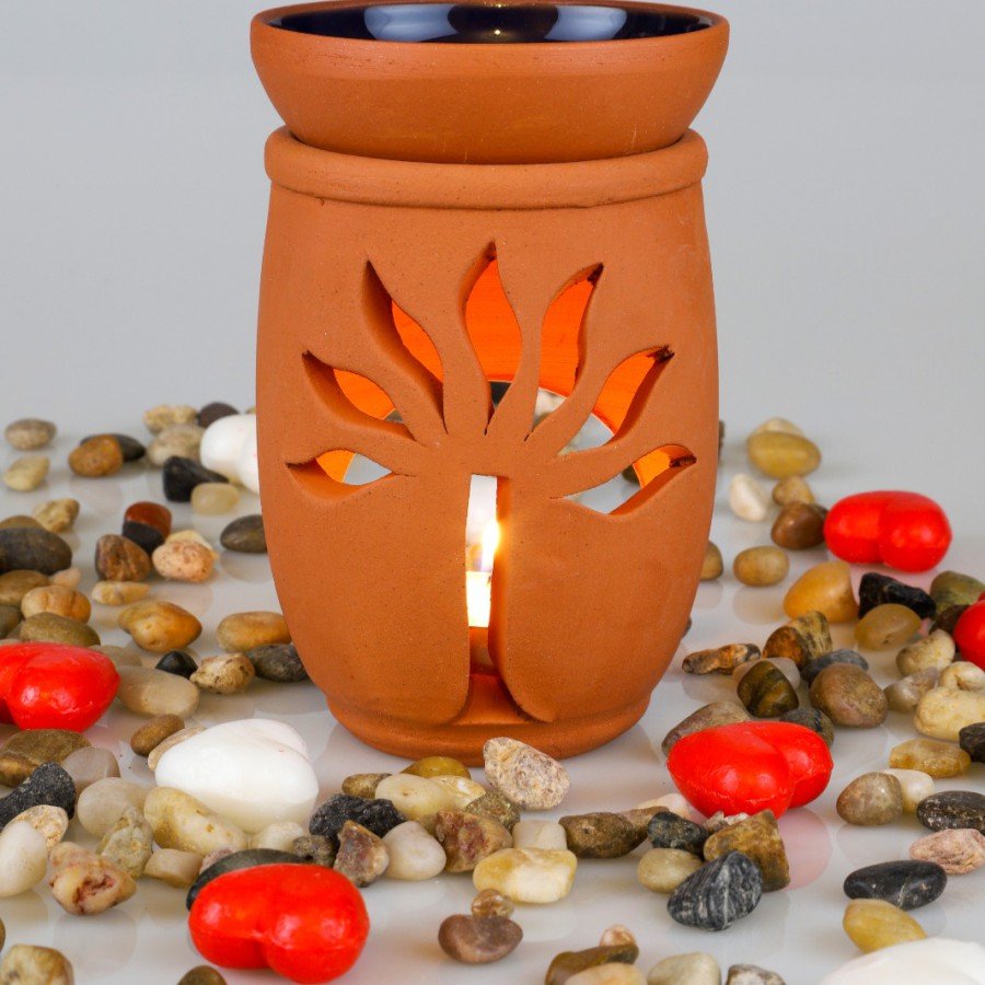 Tree of Life Handmade Pottery Censer Incense Burner Tree of Life Handmade Pottery Censer Incense Burner