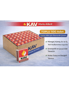 KAV Brand Matches with Safety Child Lock 100 Pieces