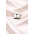 Nomination Compatible T Letter Charm | Stainless Steel Letter Charm | Personalized Bracelet Accessory