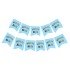 Welcome My Son Written in Blue with Silver Newborn Baby Birth Decoration Poster Flag Pennant 2.2 Meters