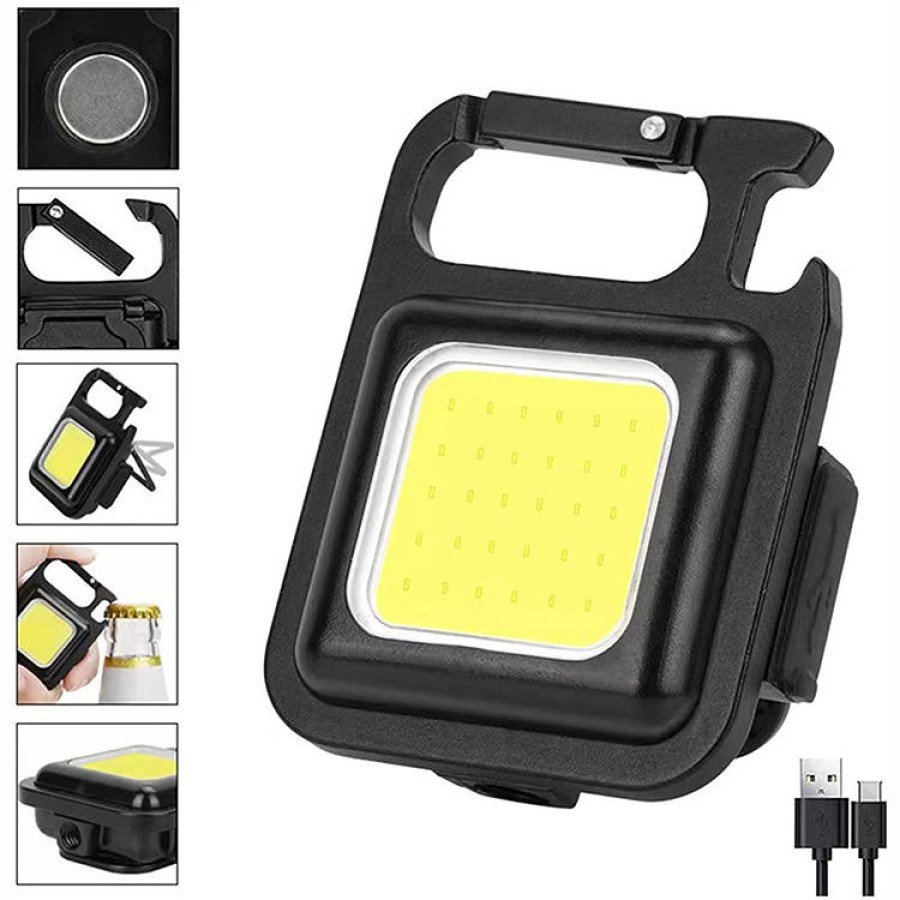 HS-37 LED Keychain Pocket Size Cob LED Metal Case Magnetic Bottle Opener USB Rechargeable Flashlight HS-37 LED Keychain Pocket Size Cob LED Metal Case Magnetic Bottle Opener USB Rechargeable Flashlight