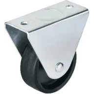 Hts 104 - 50 mm Fixed Black Wheel 4 Pieces