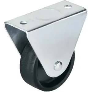 Hts 104 - 50 mm Fixed Black Wheel 4 Pieces