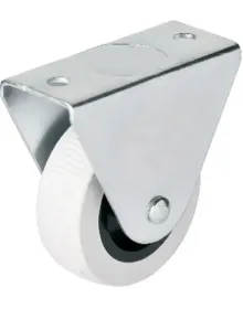Hts 105 - 50 mm Fixed Gray PVC Wheel 4 Pieces