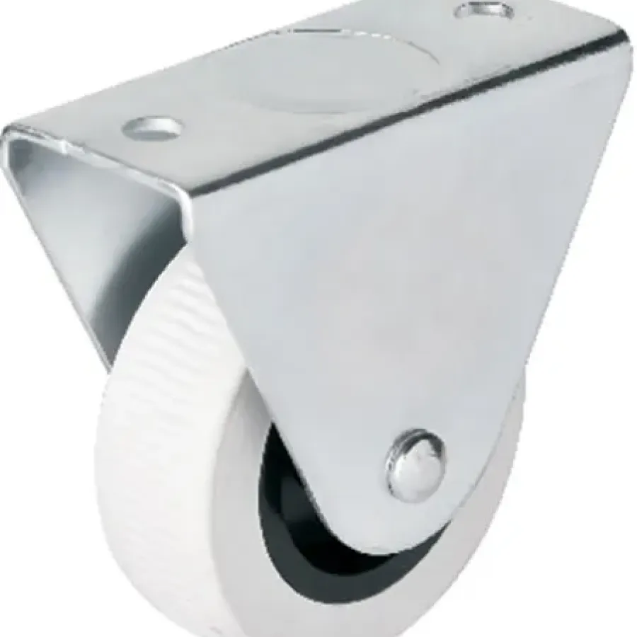 Hts 105 - 50 mm Fixed Gray PVC Wheel 4 Pieces
