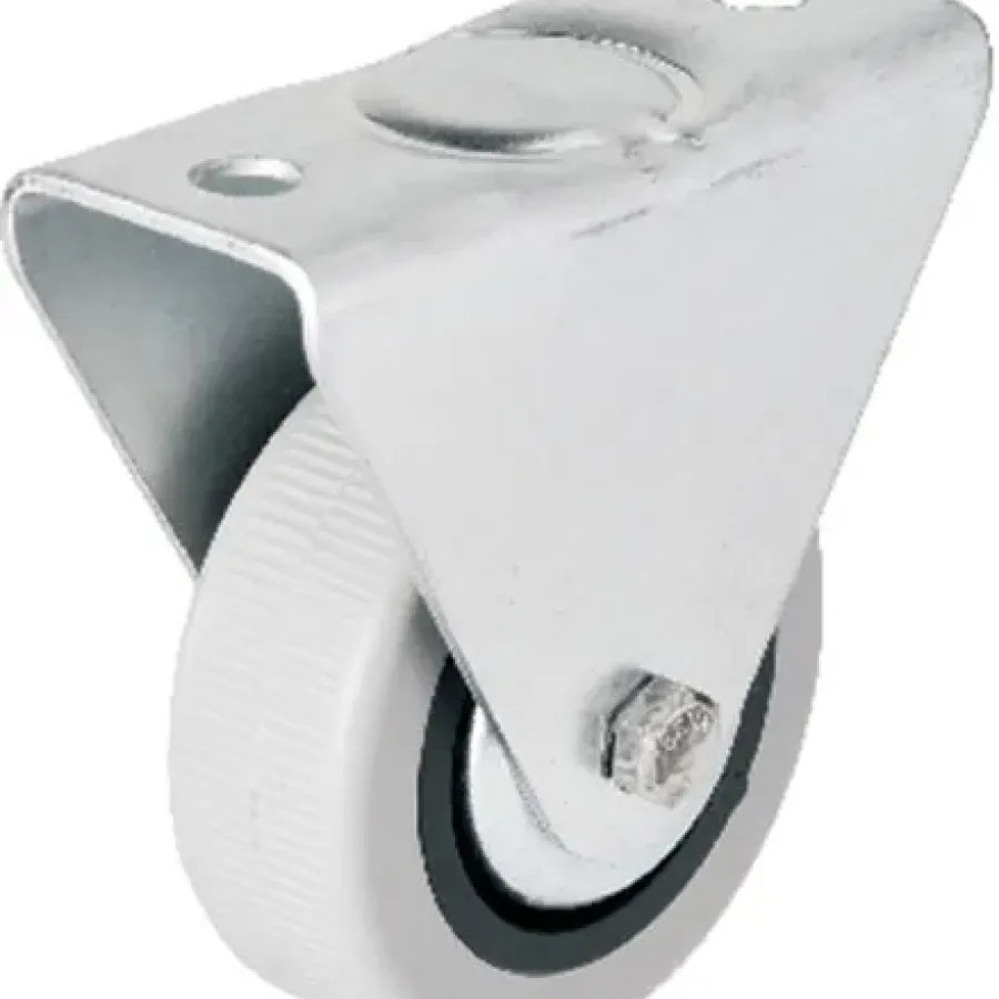Hts 106 - 50 mm Gray PVC Wheel with Fixed Cover Hts 106 - 50 mm Gray PVC Wheel with Fixed Cover