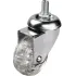 Hts 302 - 50x20 mm Transparent Roller Screw Wheel