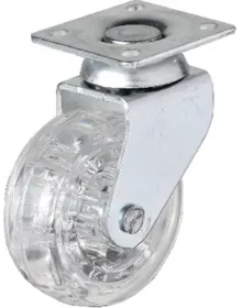 Hts 325 - 50x20 mm Transparent Roller Table Wheel 4 Pieces