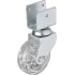 Hts 328 - 50x20 mm Transparent Roller Short U Plate Wheel 4 Pieces