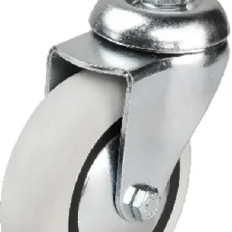 Hts 352 - 75x25 mm PVC Roller Screw Wheel 4 Pieces
