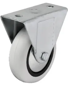 Hts 355 - 75x25 mm PVC Roller Fixed Wheel 4 Pieces