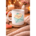 Meu Amor Designed Porcelain Mug Model 11 - Romantic Heart Patterned Lover s Cup - Special Design Coffee & Tea Cup Meu Amor Designed Porcelain Mug Model 11 - Romantic Heart Patterned Lover s Cup - Special Design Coffee & Tea Cup