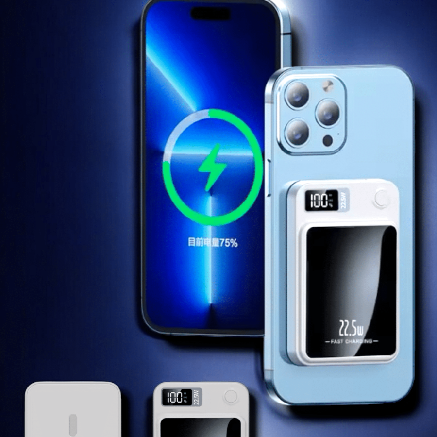 22.5W Magsafe Wireless Charging Powerbank Digital Display and Fast Charging