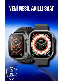 45 MM Gray Case Ultra Smart Watch Voice Call, Health Tracking, Water Resistant