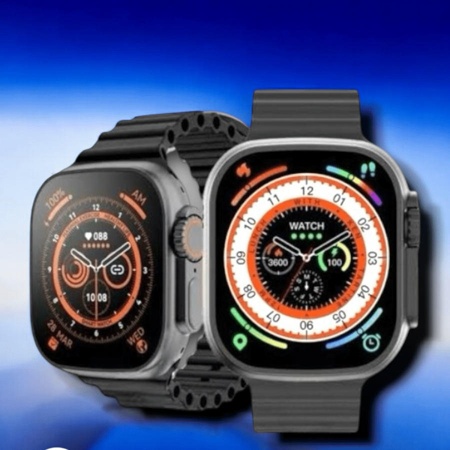 45 MM Gray Case Ultra Smart Watch Voice Call, Health Tracking, Water Resistant