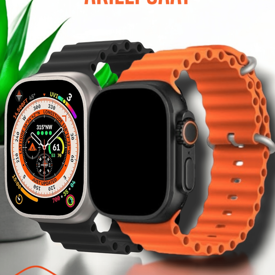 Water and Dust Resistant 45 MM Smart Watch Notification and Missed Call Display