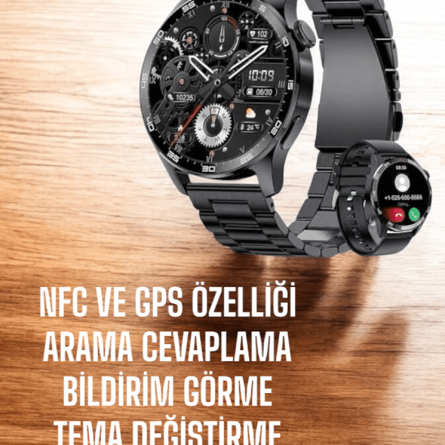 High Definition Smart Watch with Dual Band Sleep Tracker & Sports Modes