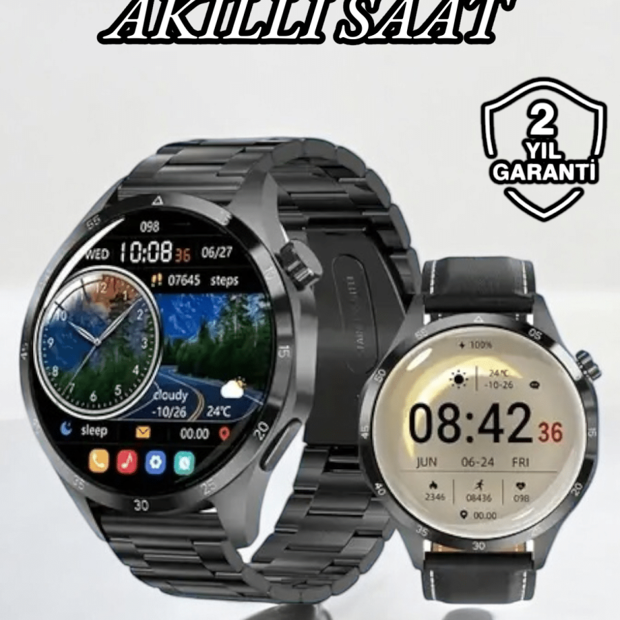 High Definition Smart Watch with Dual Band Sleep Tracker & Sports Modes