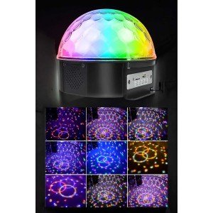 Multicolored Desktop Disco Ball with Bluetooth and Remote Control