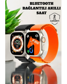 49MM Touch Smart Watch with Bluetooth Connection and Health and Sports Tracking Features