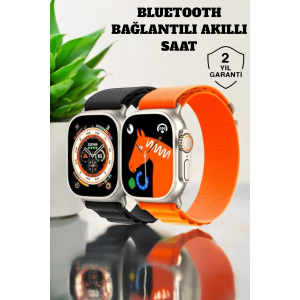 49MM Touch Smart Watch with Bluetooth Connection and Health and Sports Tracking Features