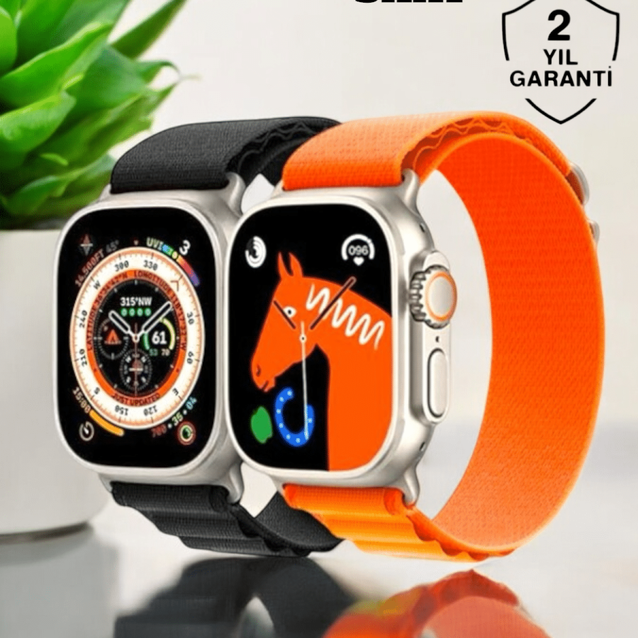 49MM Touch Smart Watch with Bluetooth Connection and Health and Sports Tracking Features