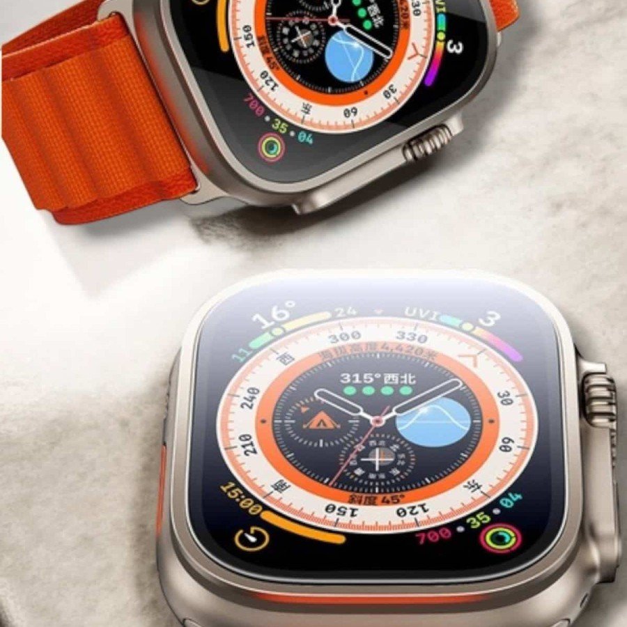 Bluetooth Smart Watch with 49MM Screen, Blood Pressure and Pedometer Features