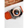 49MM Touch Smart Watch with Bluetooth Connection and Health and Sports Tracking Features