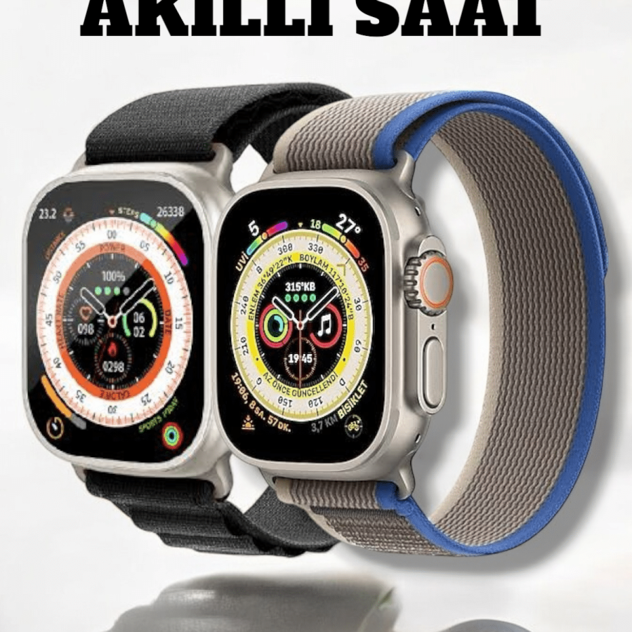 Bluetooth Smart Watch with 49MM Screen, Blood Pressure and Pedometer Features