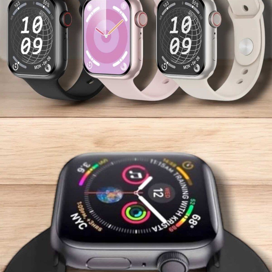 Smart Watch Pedometer, Heart Rate Monitoring Touchscreen Bluetooth Connected