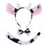Cow Costume Accessory Set 3-Piece - Crown Bow Tie Tail